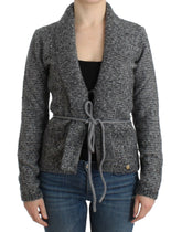 Cavalli Gray wool knitted cardigan -   -  Cavalli.